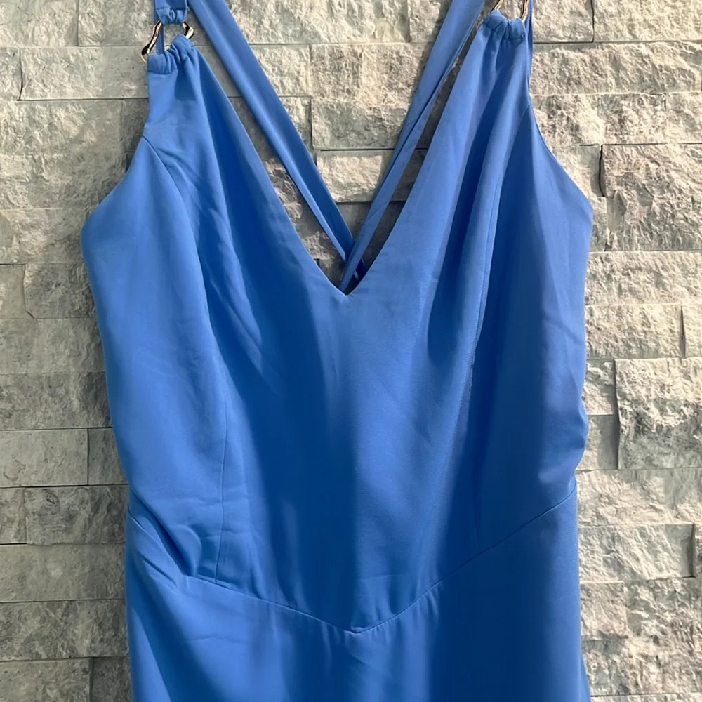 Abercrombie & Fitch Blue Maxi Dress Sz-L